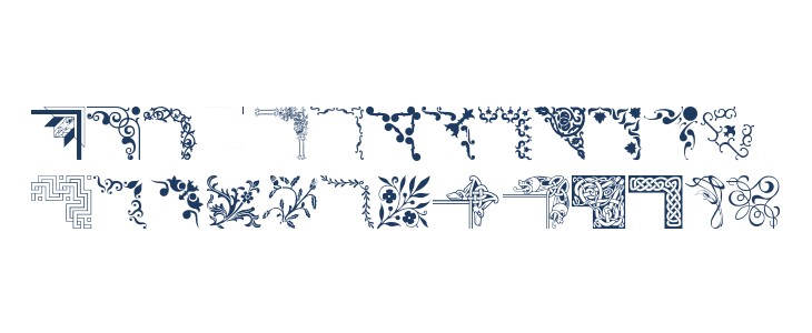 Ornamental Corners Lowercase