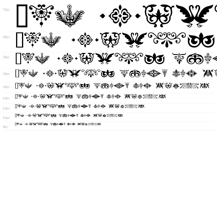 Ornamental Decoration II Waterfall