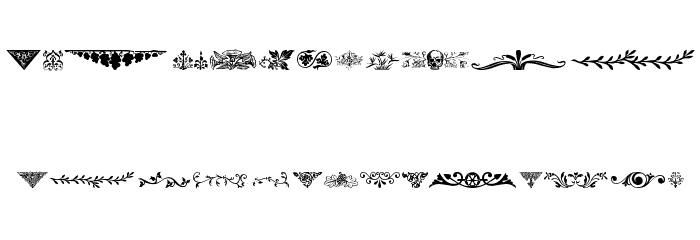 Ornamental Decoration Font LOWERCASE