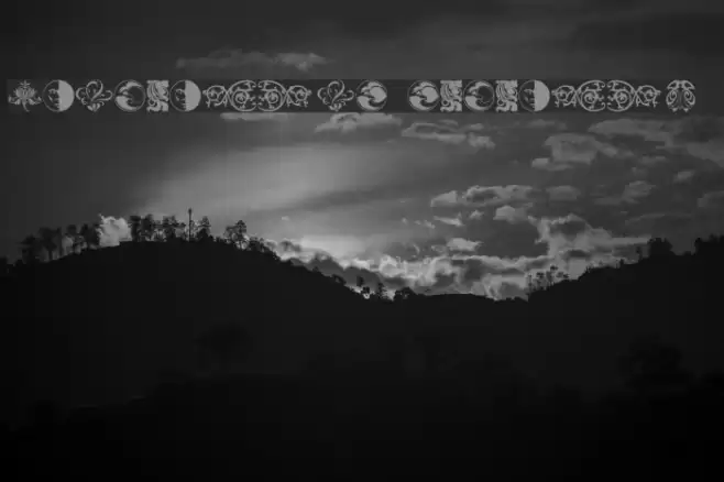 Ornamental Elements II Font examples