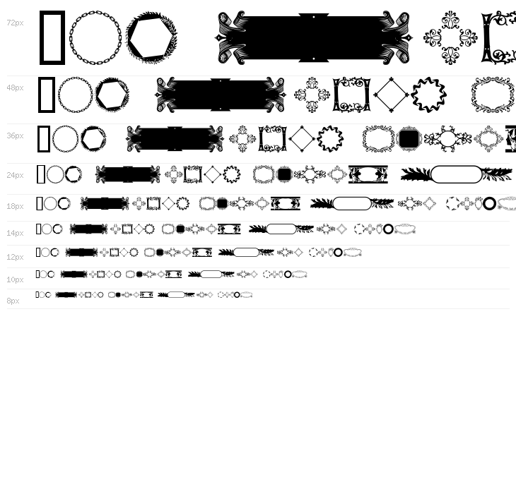 Ornamental Frames I Waterfall