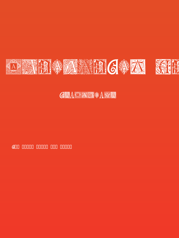 Ornamental Initials A Poster