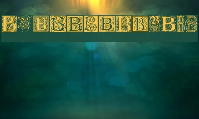Ornamental Initials B Example 2