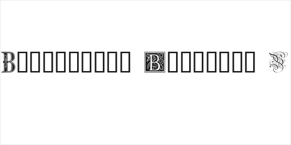 Ornamental Initials B Logo