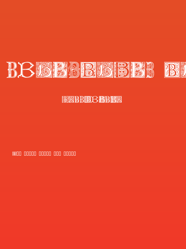 Ornamental Initials B Poster