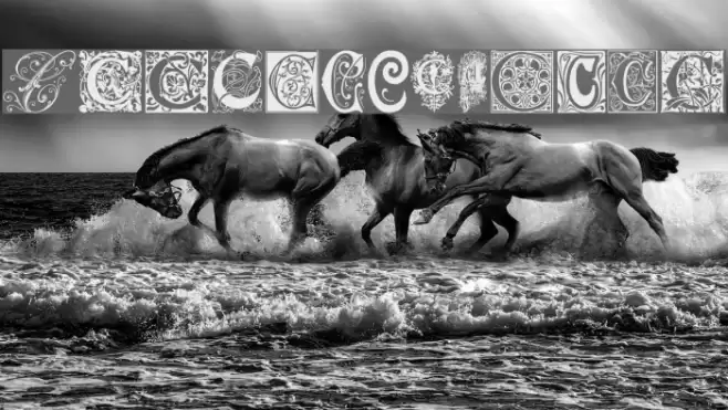 Ornamental Initials C Font examples