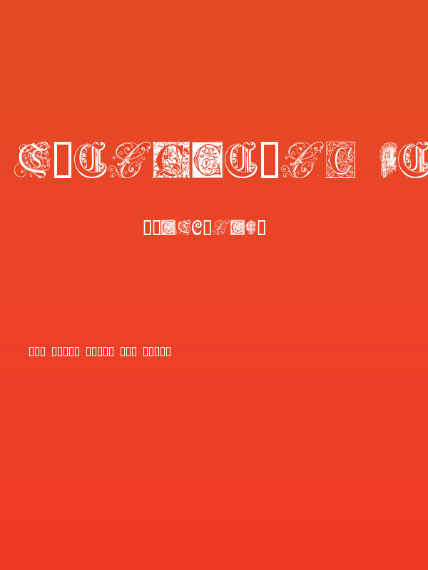 Ornamental Initials C Poster