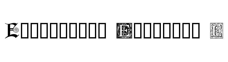 Ornamental Initials E  Frei Schriftart Herunterladen