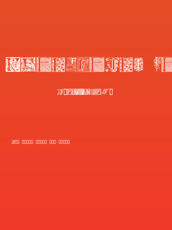 Ornamental Initials F Poster