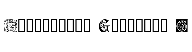 Ornamental Initials G  Descarca Fonturi Gratis