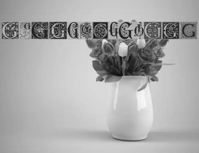 Ornamental Initials G Font examples