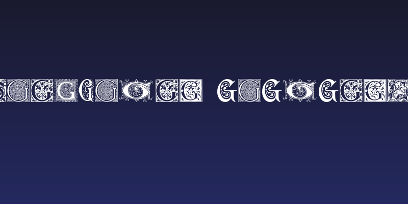 Ornamental Initials G Social Header