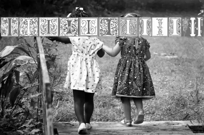 Ornamental Initials I Font examples