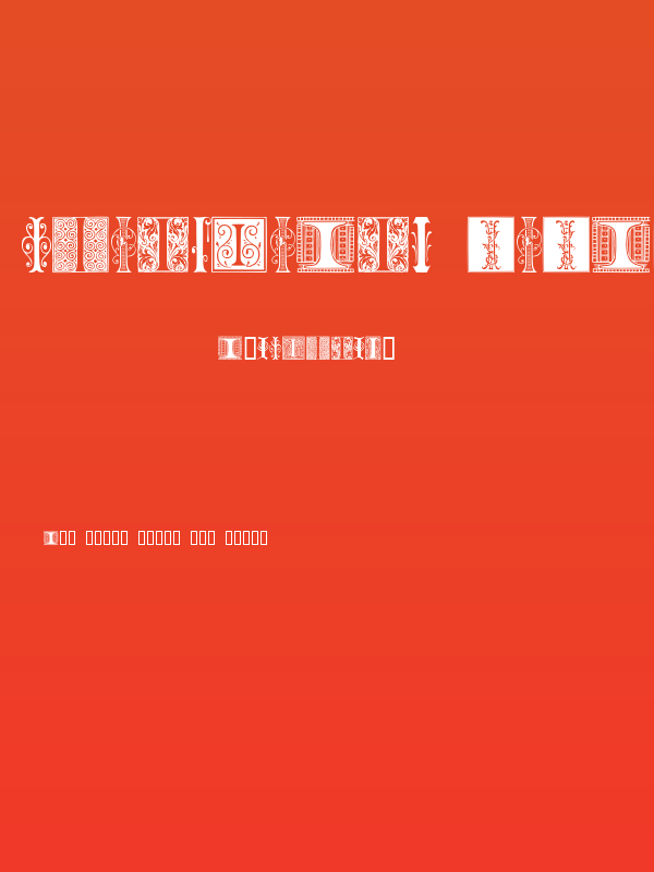 Ornamental Initials I Poster