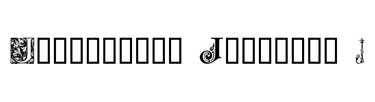 Ornamental Initials J  Free Fonts Download