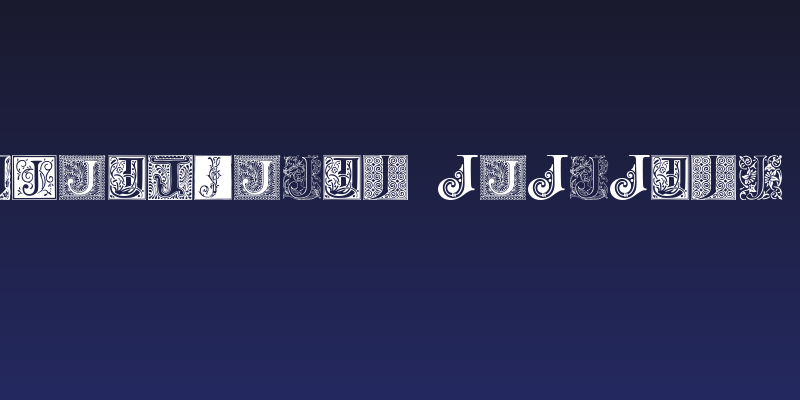 Ornamental Initials J Social Header