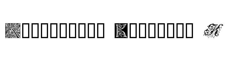 Ornamental Initials K  Frei Schriftart Herunterladen