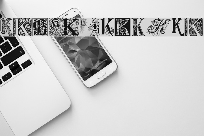Ornamental Initials K Example 2