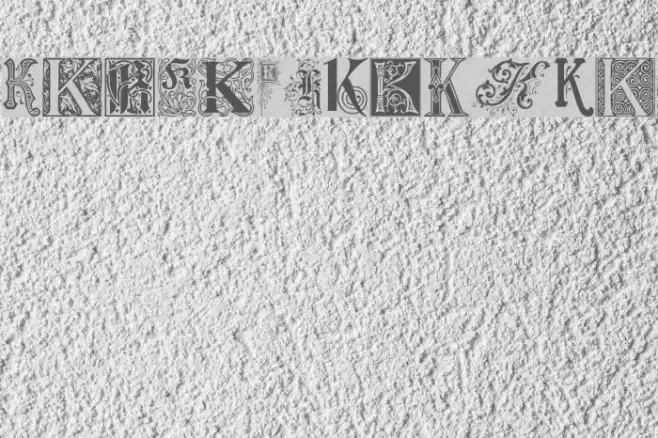 Ornamental Initials K Font examples