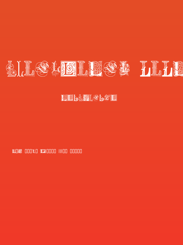 Ornamental Initials L Poster