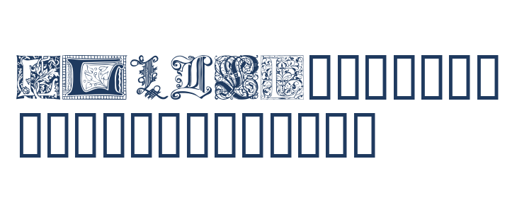 Ornamental Initials L Lowercase