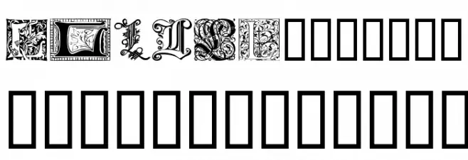 Ornamental Initials L Fuentes MINÚSCULAS