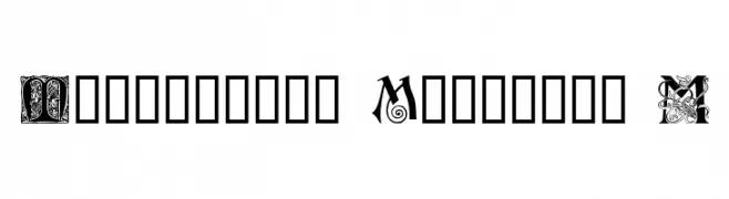 Ornamental Initials M  フリーフォントのダウンロード