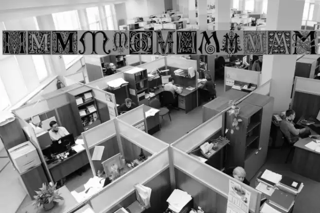 Ornamental Initials M Font examples