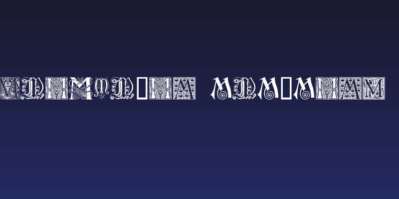 Ornamental Initials M Social Header