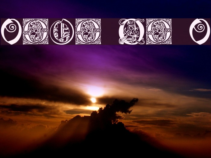 Ornamental Initials O Example 3