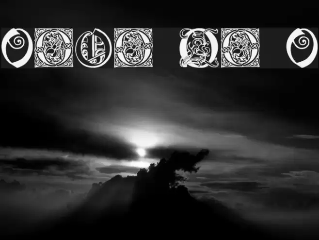 Ornamental Initials O Font examples