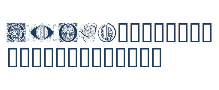 Ornamental Initials O Lowercase