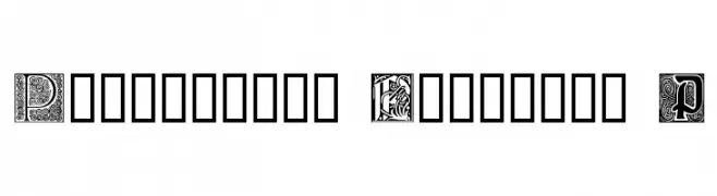 Ornamental Initials P  Descarca Fonturi Gratis