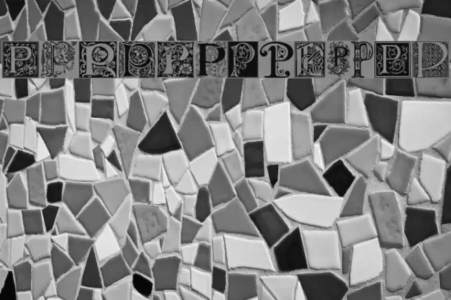 Ornamental Initials P Font examples