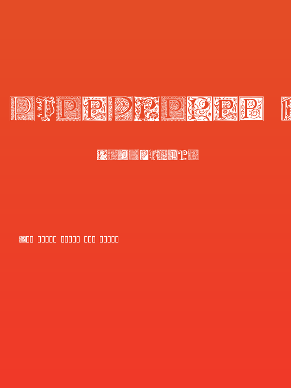 Ornamental Initials P Poster