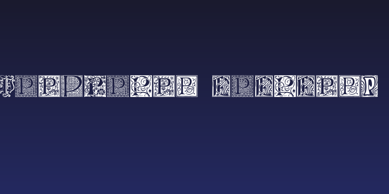 Ornamental Initials P Social Header