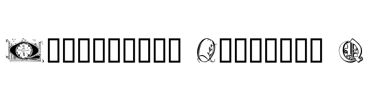 Ornamental Initials Q Font