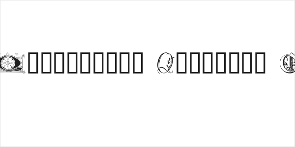 Ornamental Initials Q Logo