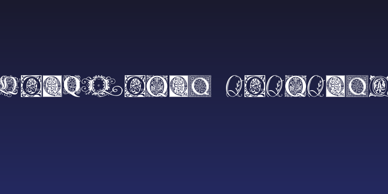 Ornamental Initials Q Social Header