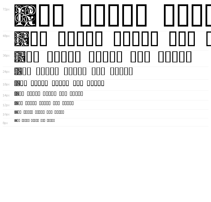 Ornamental Initials R Waterfall