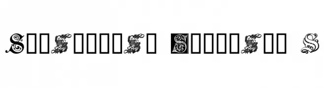Ornamental Initials S  Скачать бесплатные шрифты