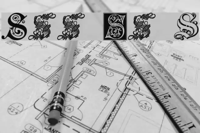 Ornamental Initials S Font examples