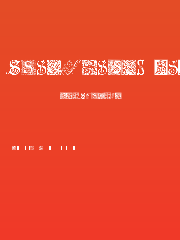 Ornamental Initials S Poster