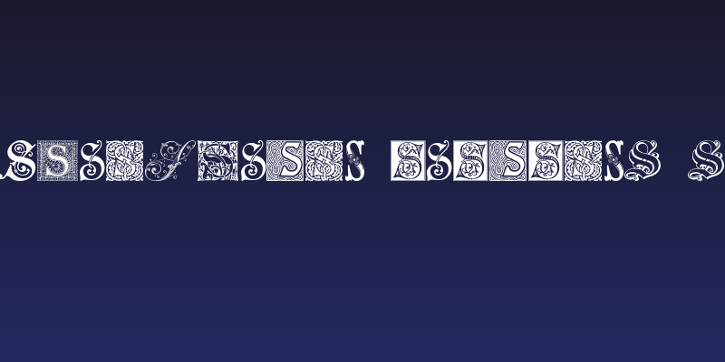 Ornamental Initials S Social Header