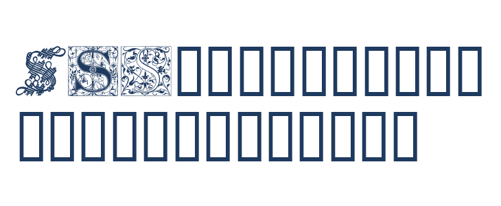 Ornamental Initials S Lowercase
