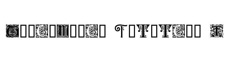 Ornamental Initials T  Free Fonts Download