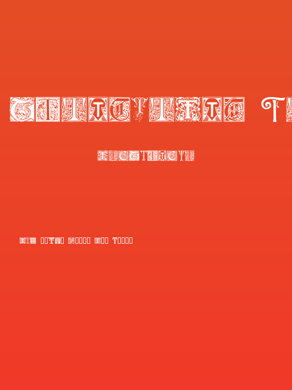 Ornamental Initials T Poster