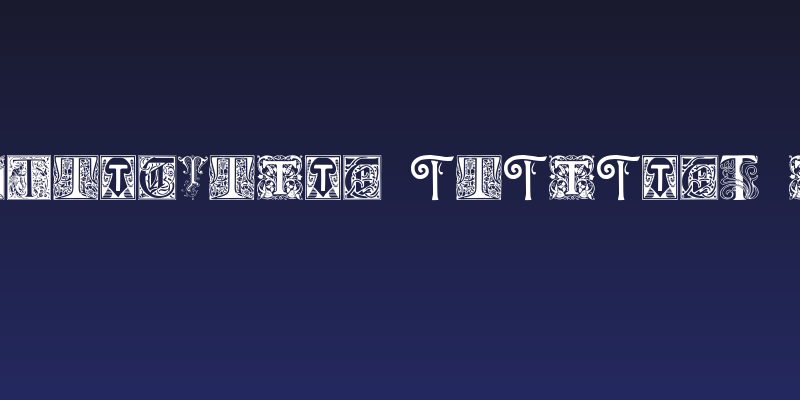 Ornamental Initials T Social Header