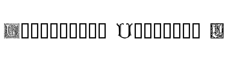 Ornamental Initials U Font