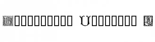 Ornamental Initials U  Descarca Fonturi Gratis